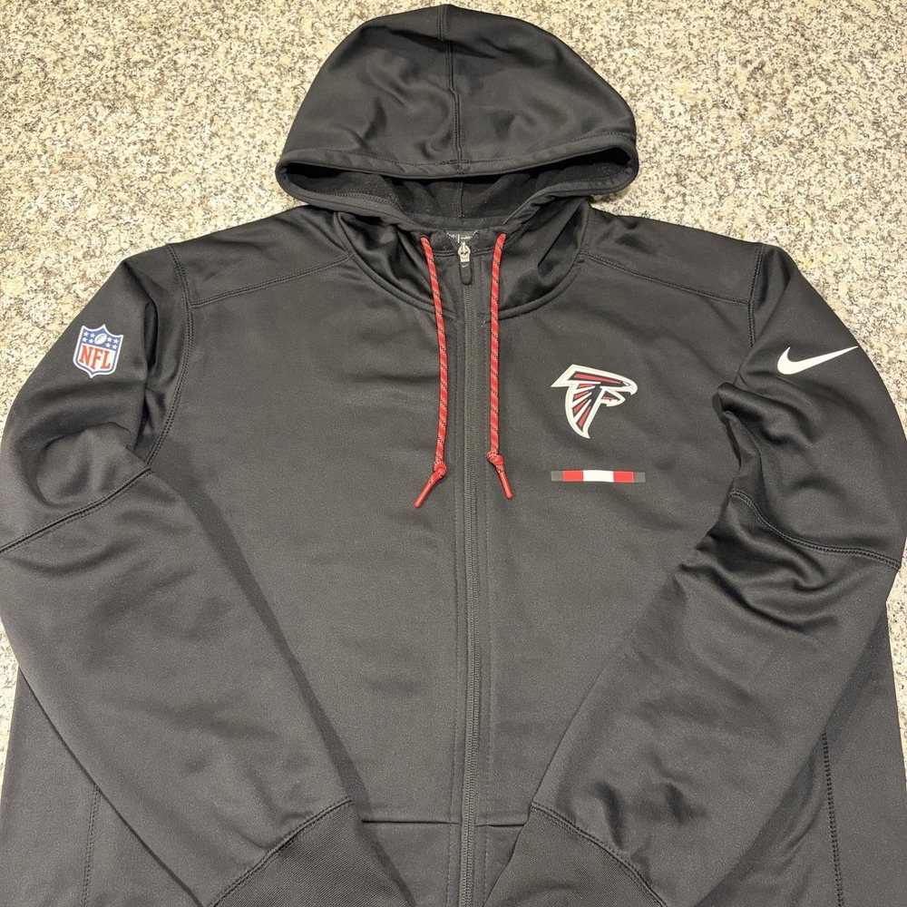 Nike NFL Atlanta Falcons Onfield Apparel Dri-Fit Full Zip Hoodie Men's XL